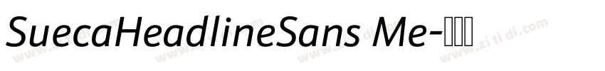 SuecaHeadlineSans Me字体转换